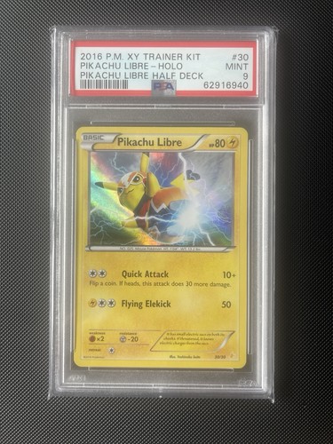 Psa pikachu libre 30 holo - 9,