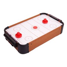 B-Ware Mini Air Hockey MCW-J10, Tischspiel inklusive Zubehör, Holz 56x30x10cm
