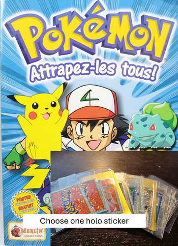 Merlin pokemon sticker series - pokemon,