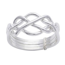 Silber Puzzle Ring Keltisch