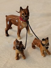 Figur hund boxer mit welpen - mit,