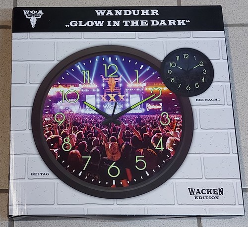 Original wacken wanduhr glow - original,