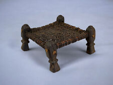 40x40 cm antik Hocker Antique Chair Low stool Nuristan Afghanistan Pakistan 21/G