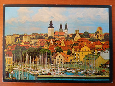 Postkarte 2527 gelaufen, Visby, Schweden, Ansichtskarte, Sammlung