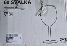 Inter IKEA Systems B.V 6er Set SVALKA Rot Weinglas, Klarglas, 60 cl  (2963 A1)
