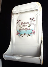 Antik Emaille Wandbehälter