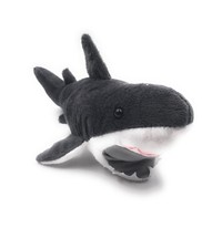 Plüschtier Kuscheltier Stoff Tier Weißer Hai groß böse 24 cm