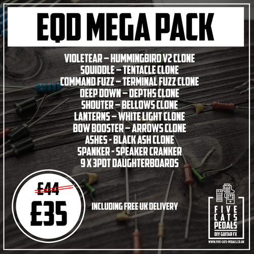 Eqd mega pack gitarrenpedal - mega,