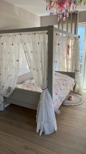 Hellgraues kinder himmelbett - kinder,