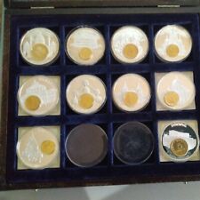 Konvolut  10 Medaillen European Currencies  50mm 