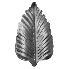 UHRIG Dekoratives Calla Blatt aus Stahl schmiedeeisen Ornament Stahl Eisen