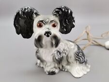 Hundelampe aus Porzellan Lampe Hund 15 x 9,5 cm H= 13,5 cm VINTAGE Retro