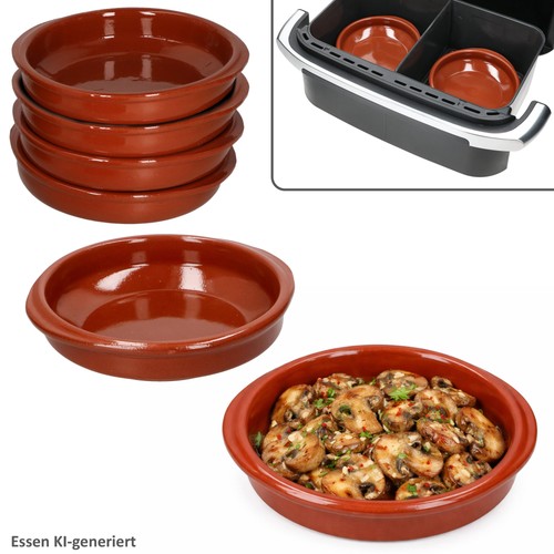 6er set airfryer tonschalen - set,