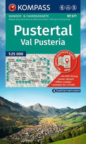 Kompass wanderkarten set - kompass, 671