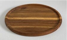 Holztablett: rund, aus Akazienholz