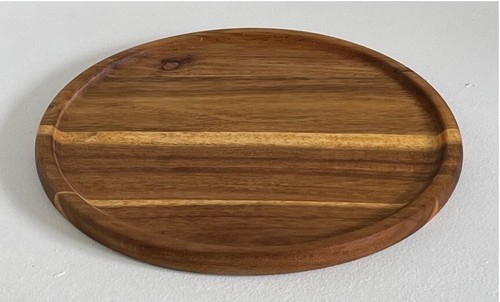 Holztablett rund aus - holztablett:,