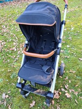 Mutsy Nexo Kinderwagen schwarz braun Buggy mit Winterfußsack und Regenverdeck