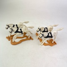 Timpo Toys weiße Kutsche Pferde 