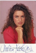 Christine Neubauer - seltenes original Autogramm auf Karte
