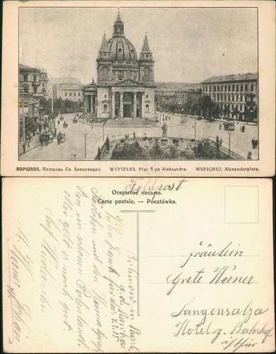Postcard warschau warszawa - warschau,