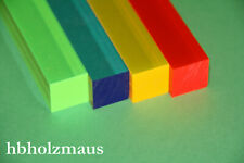 (32,99€/m) Acrylglas Vierkantstab 30 x 30 mm Fluoreszierend 