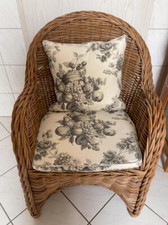 2 Rattansessel (Rattan Sessel) mit Sitzauflagen und Kissen PRO STÜCK 85.- Euro