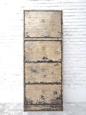 Schuhschrank altweiß lackiert shabby chic Optik 4 große Fächer von Luxury-Park