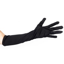 Schwarze lange handschuhe - schwarze,