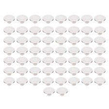 50 Sets 17mm Hosenknopf Silber