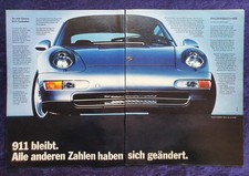 Porsche 911 Carrera, originale Werbung aus 1993, Doppelseite !!