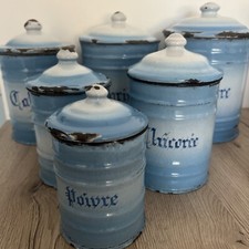 6 Vorratsdosen Dosen Email