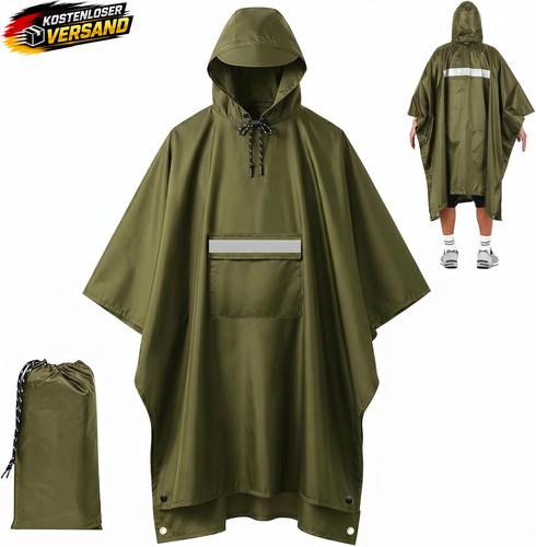 Regenponcho wasserdicht 1 - wasserdicht, 3-in-1