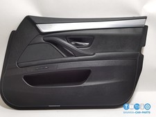Original BMW  F10 F18 F11  Türverkleidung Leder vorne rechts schwarz mit Alu-...