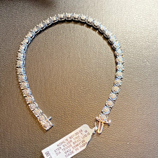 NEU Illusion Diamant Tennis Armband Sterlingsilber - 7 Zoll 1/4 kt TW BAG1-15