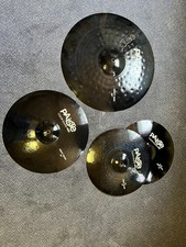 Paiste colorsound 900 Set black mit HiHat 14", Crash 16" und Heavyride 20"