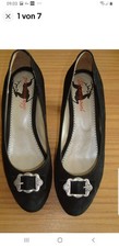 Trachtenschuhe Dirndlschuhe Pumps Damen Stockerpoint 41 Schwarzes echtes Leder