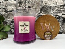 WOODWICK ? Duft Kerze Hidden Garden TRILOGY 275g LILAC & LILY mit Knisterdocht