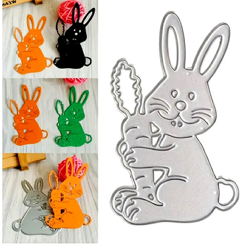 Hase mit karotte metall - mit,