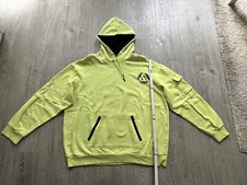 Sweat Shirt/Hoodie mit Kapuze, Neongelb, Gr M