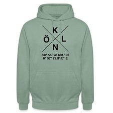 Köln – Koordinaten Unisex Hoodie