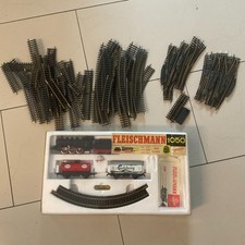 Modelleisenbahn H0, Fleischmann 1050 Starter Set mit zusatzschienen, konvolut