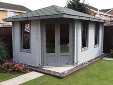 5-Eck Gartenhaus 40mm, 4.5x3M