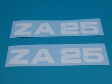 Zündapp ZA 25 Aufkleber Verkleidung Schriftzug Dekor weiß 460-10.101 Typ 460 