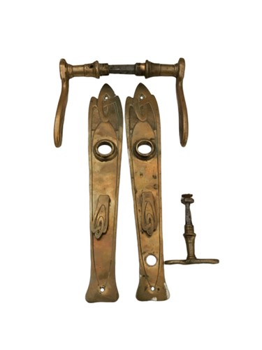 Antiker messing jugendstil - messing,