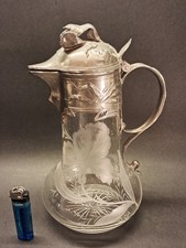 Jugendstil glaskrug mit - jugendstil,
