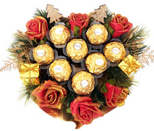 Edles Präsent-Herz mit Rosen