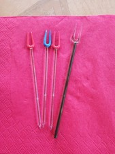 Bowle, Cocktail Häppchen Spieße, Glas DDR