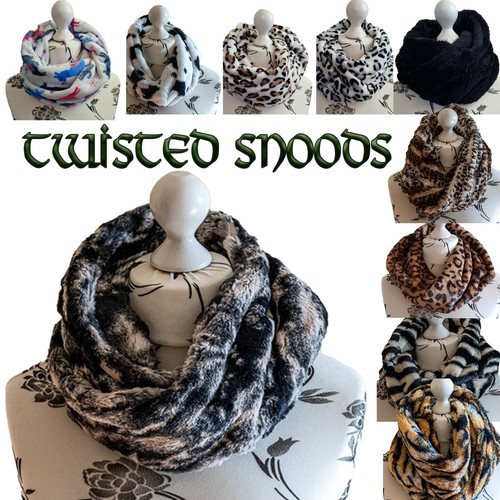 Twisted snood kunstfell warm - kunstfell,