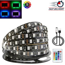 1-5M USB LED Streifen Lichter RGB Farbe 5050 Wechselband Schrank Küche Beleuchtung