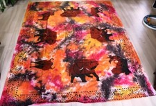 Seltene, schöne Tischdecke/Wandbehang/Decke aus Afrika, 196 cm x 156 cm